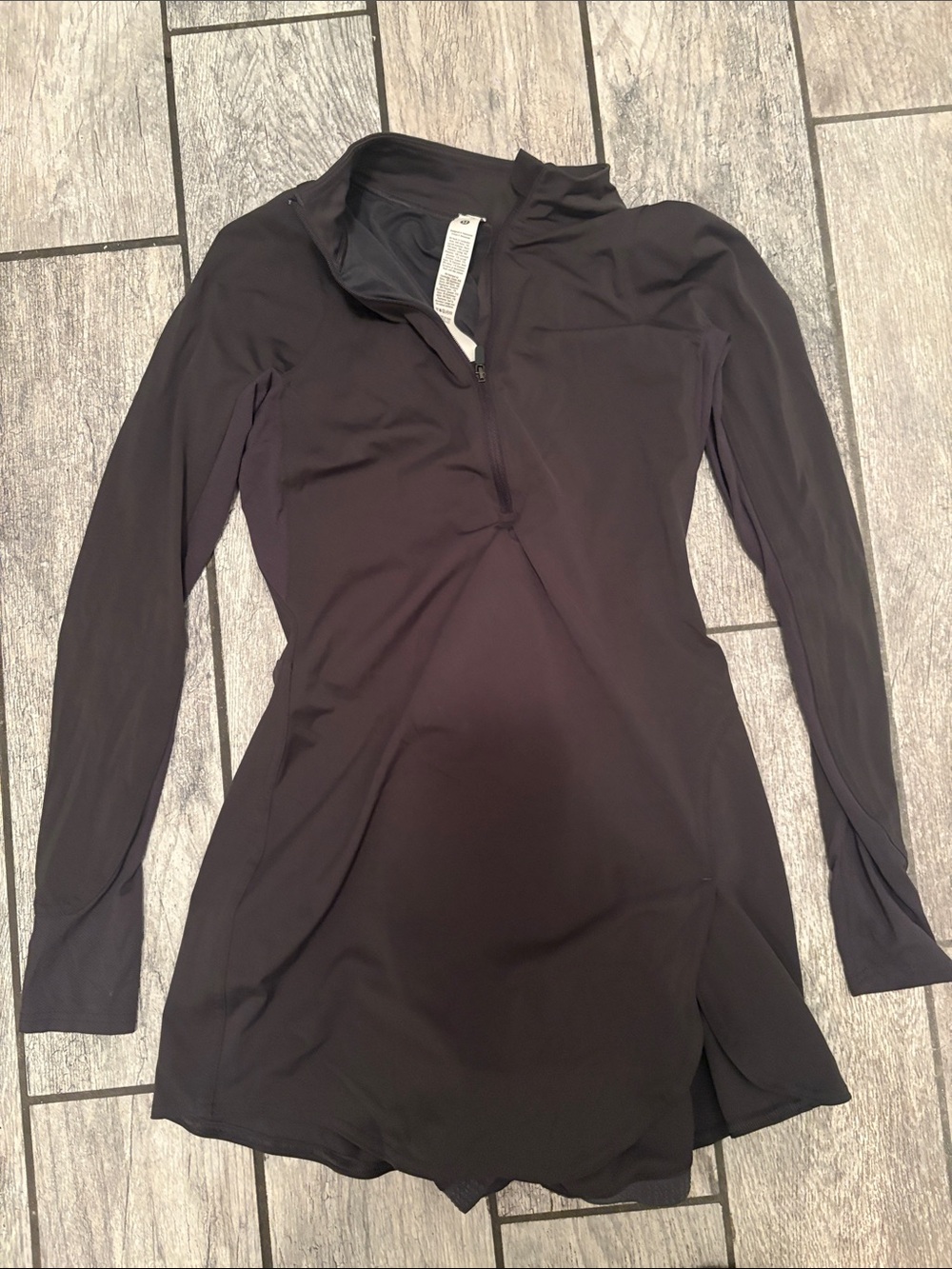lululemon athletica Long-Sleeve Quarter-Zip Dress Skort